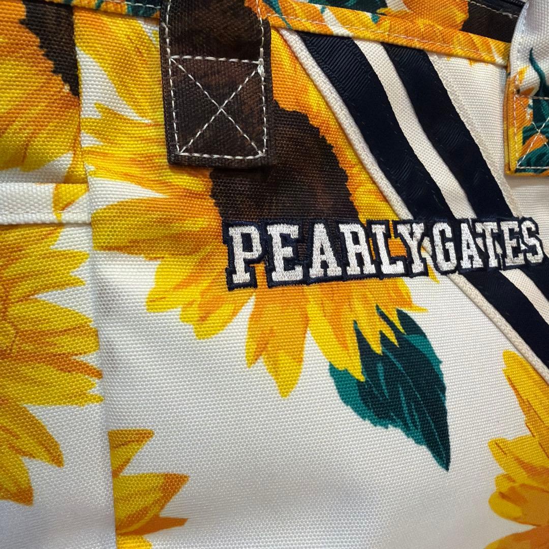 PEARLY GATES ひまわり柄　カートバッグ