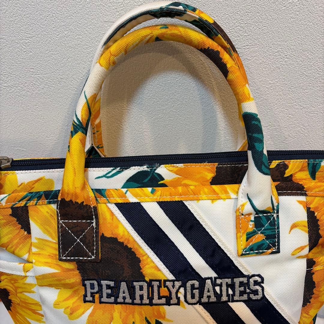 PEARLY GATES ひまわり柄　カートバッグ