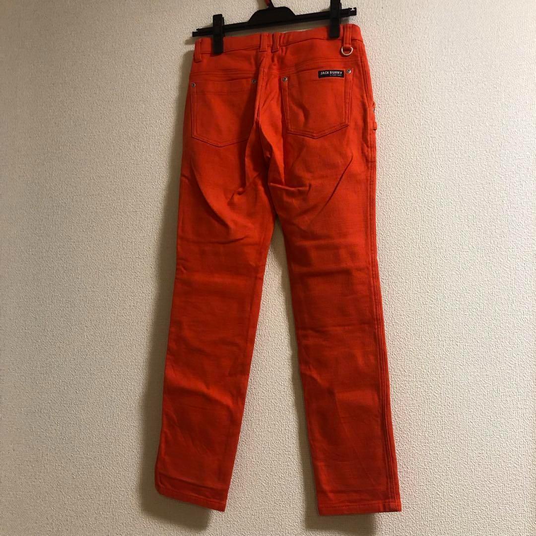 パーリーゲイツ ジャックバニー 冬用 厚手 パンツ オレンジ サイズ150