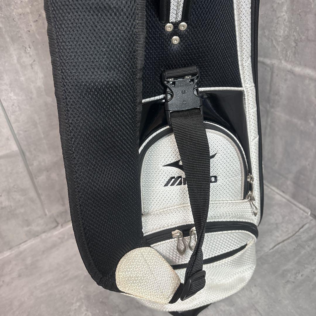 【美品】ミズノ MIZUNO 軽量キャディバッグ 9.5型 2.8kg 5分割