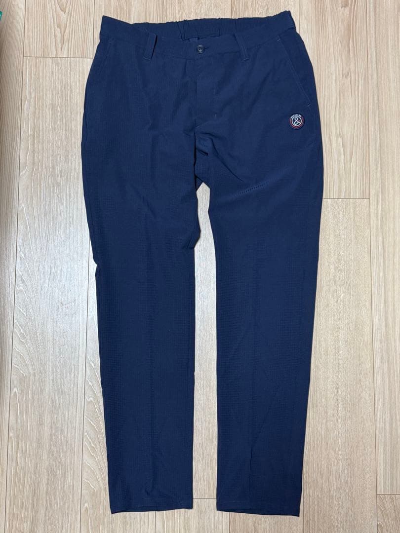 【美品】アンパスィ ネイビー ゴルフパンツ　ＬＬ
