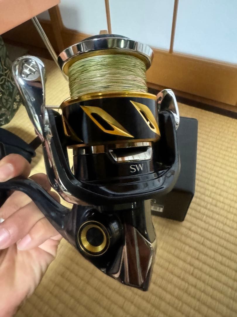 STELLA SW10000HG リール　リブレカスタムノブ付き