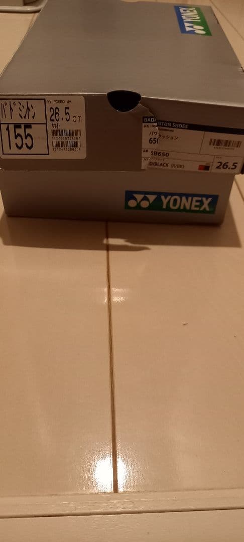 YONEX バドミントンシューズ ホワイト/レッド