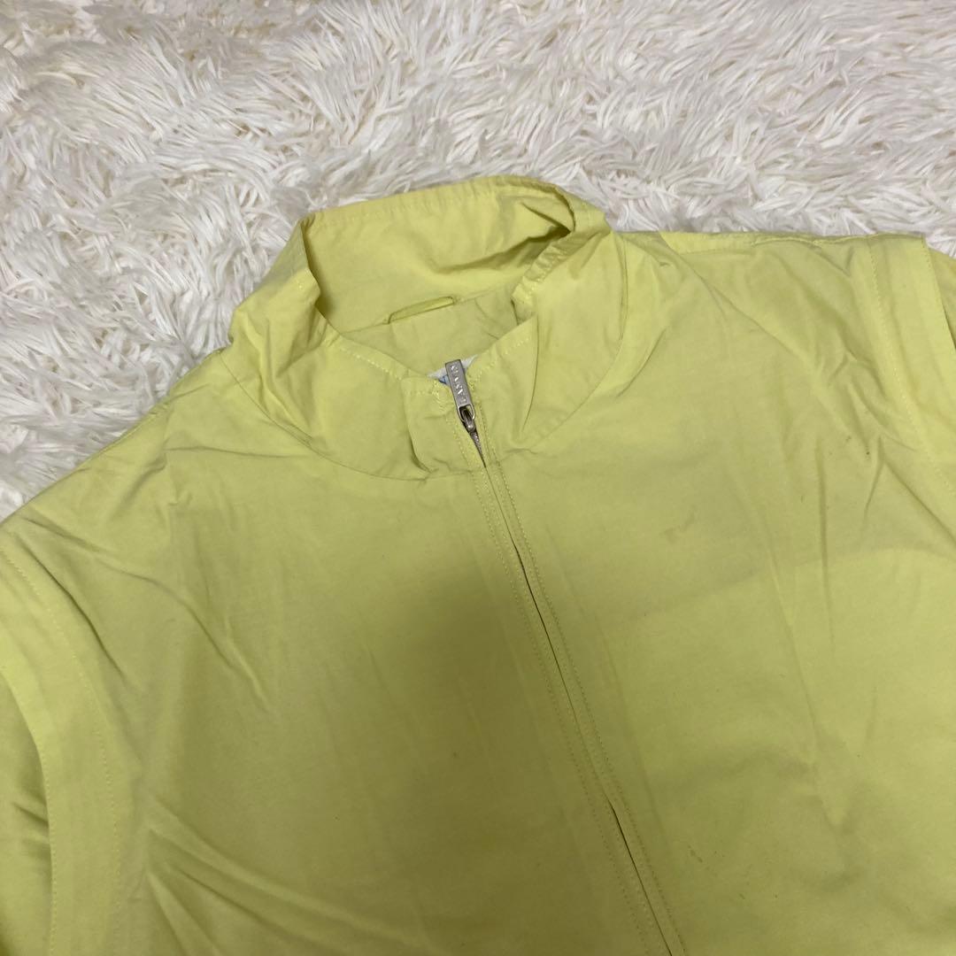 LANVIN SPORT ランバン　ブルゾン　ジャンパー　無地　黄色　サイズ50