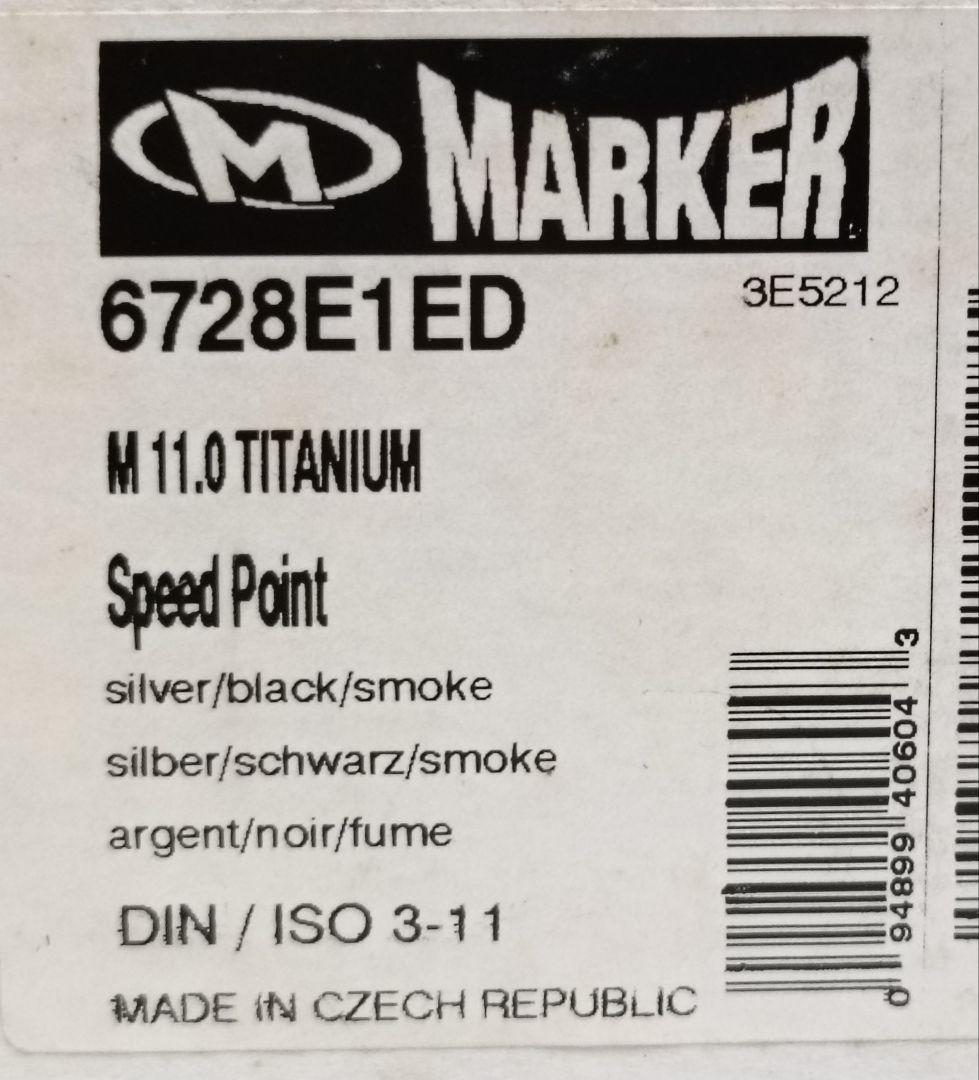 スキー MARKER Speed Point M 11.0 Titanium (N4)