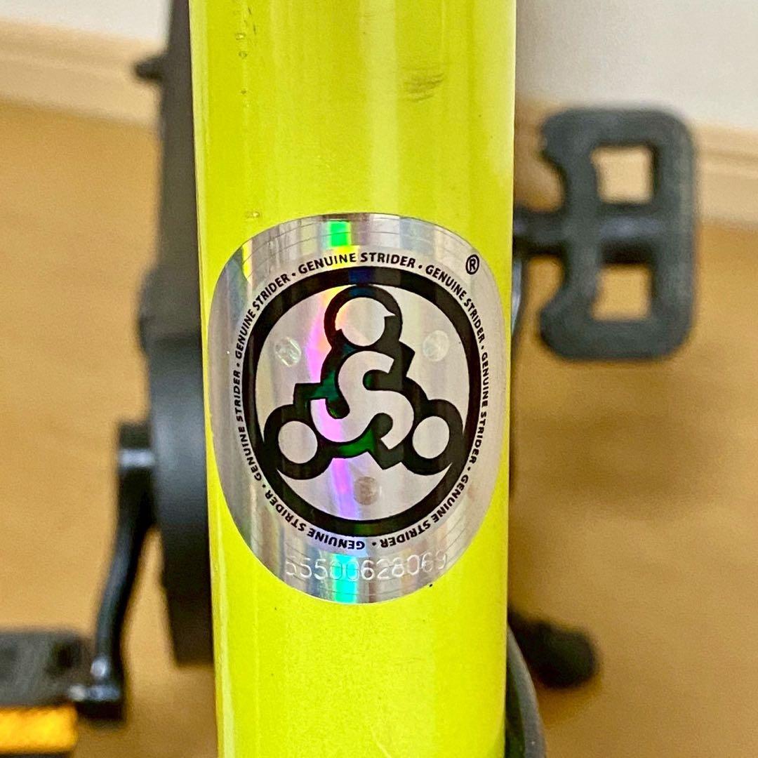 スタンド付き STRIDER 14x 子供用自転車 生産終了限定色ライムイエロー