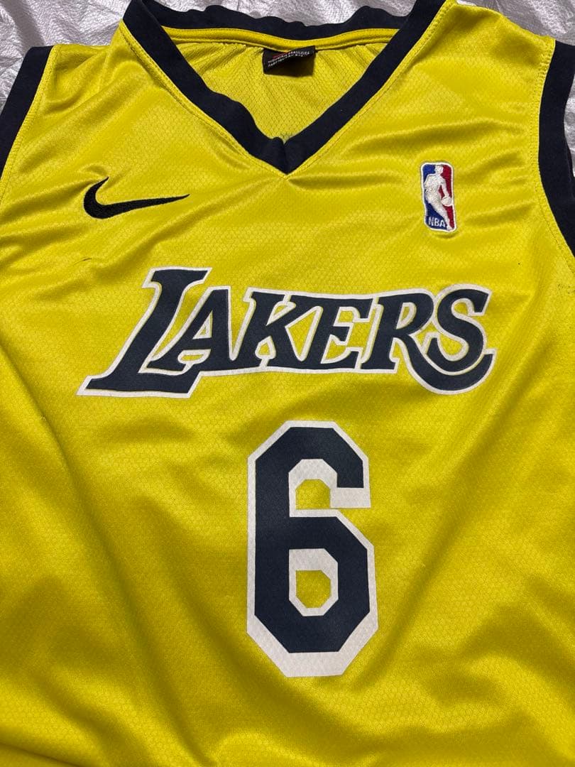 黒タグ 90s Nike Lakers レブロン オーセンティック ユニフォーム