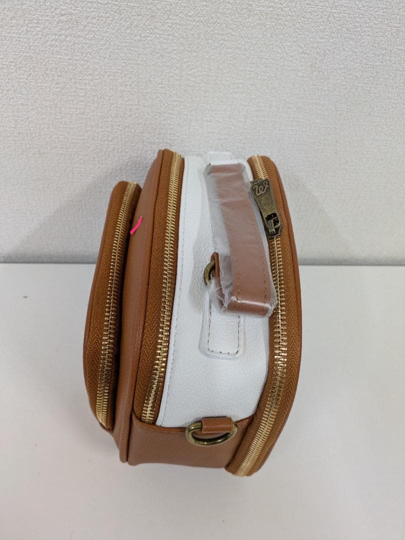 新品未使用 ゴルフラウンドバッグ ゴルフバッグ ブラウン 2way ショルダー
