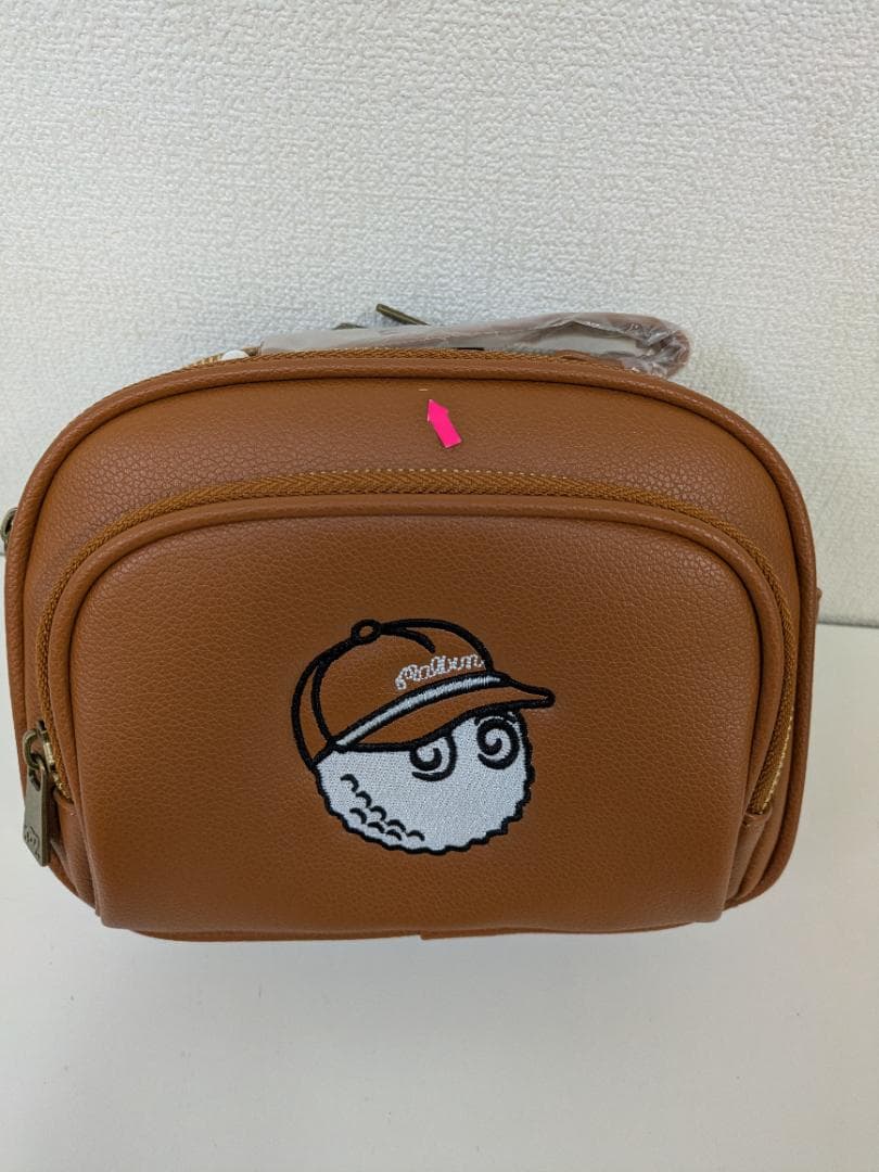 新品未使用 ゴルフラウンドバッグ ゴルフバッグ ブラウン 2way ショルダー