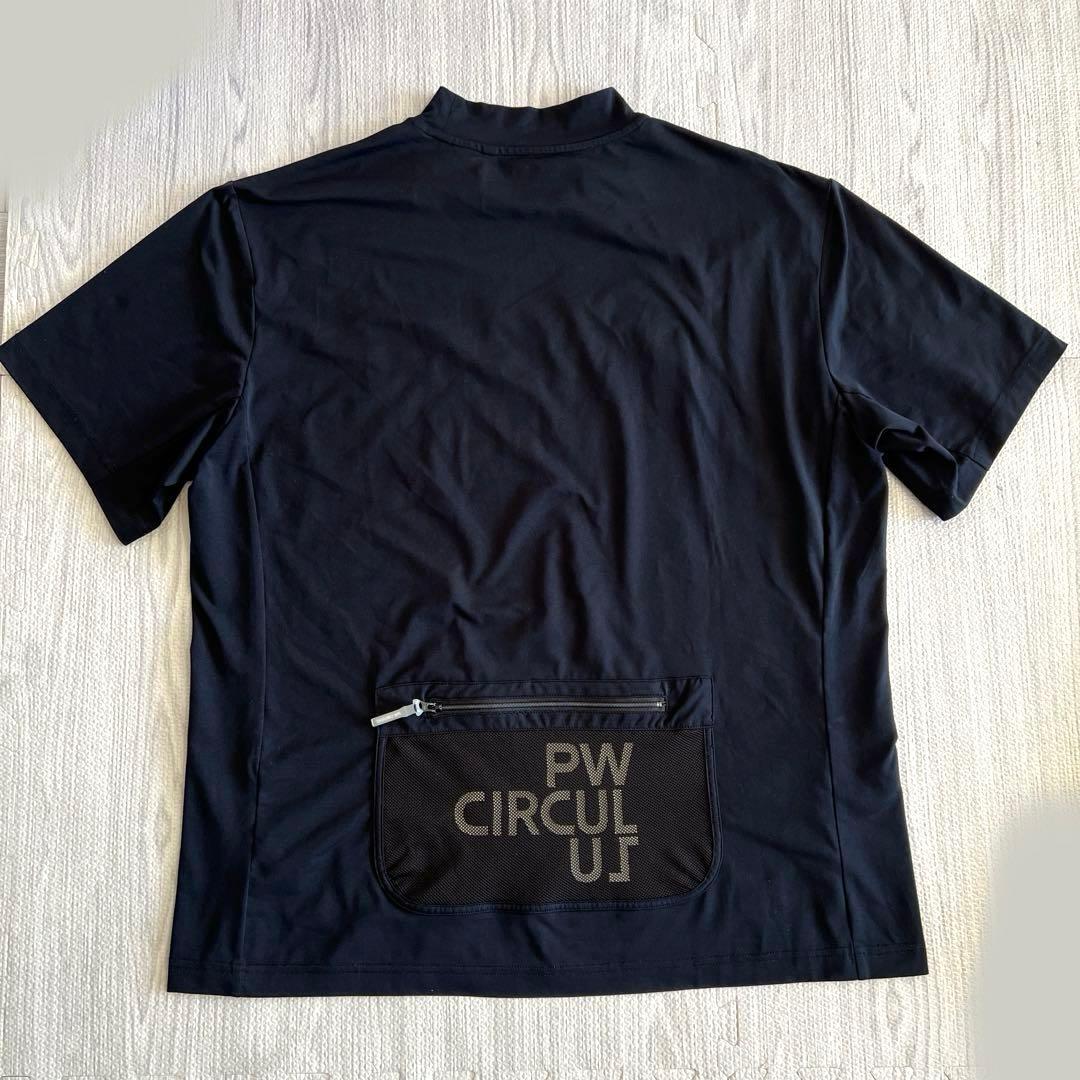 PW CIRCULUS メッシュポケットモック Tシャツ ブラック 黒 半袖