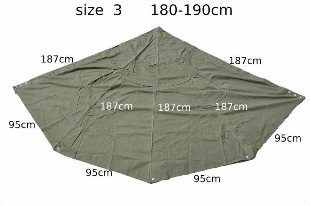 ポーランド軍 ポンチョ テント サイズ3 180-190 年代記載なし 1枚のみ