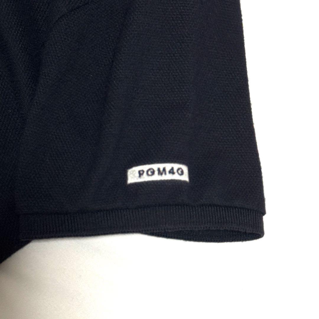 PEARLY GATES パーリーゲイツ日本製バックロゴポロシャツ黒サイズ2