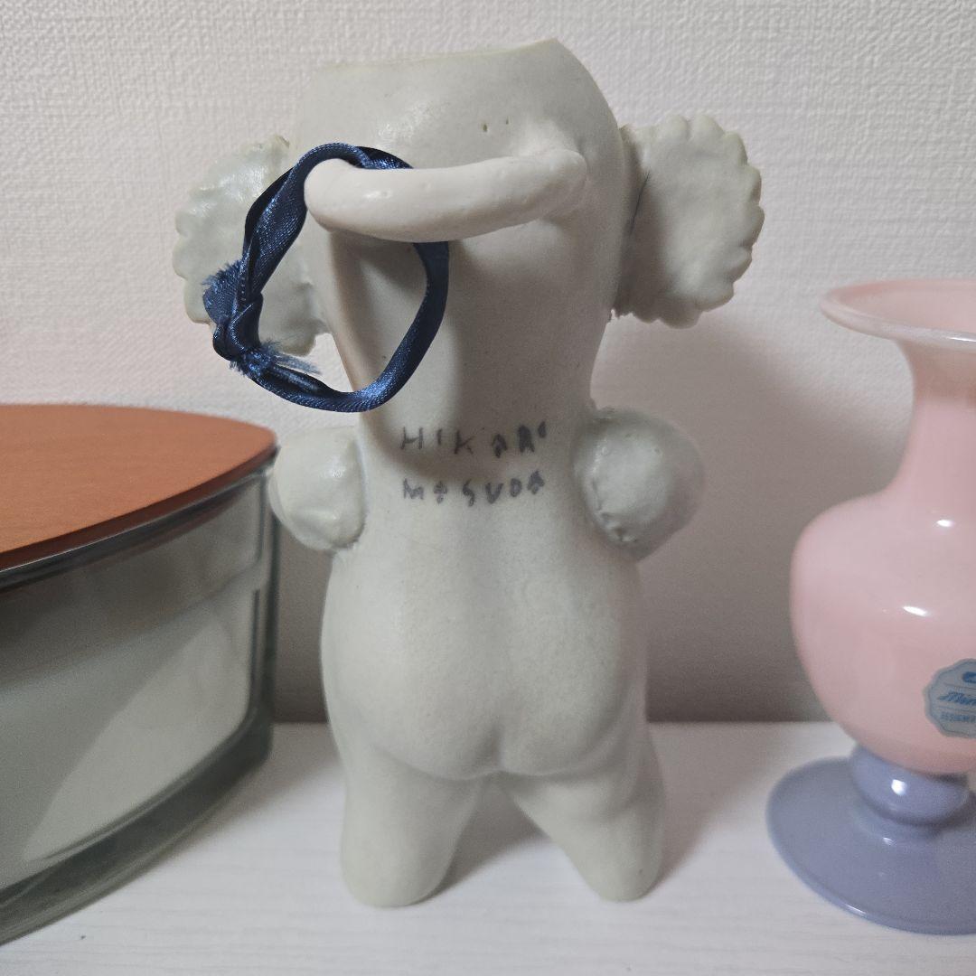 【お値下げ】【お買得!!】コアラの陶器花器　増田光 HIKARU MASUDA