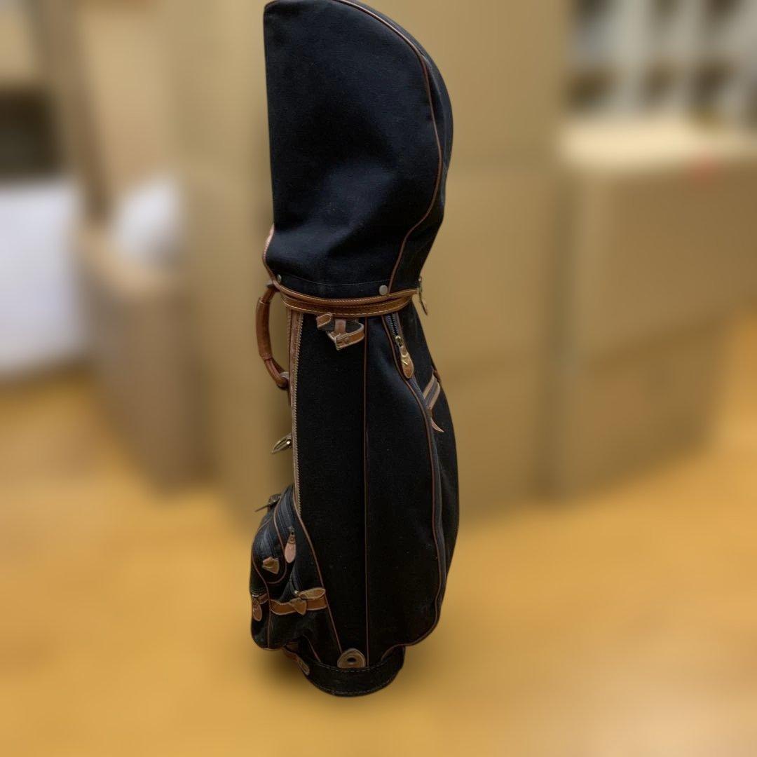 クラシック ゴルフセット紺色キャンバスゴルフバッグ