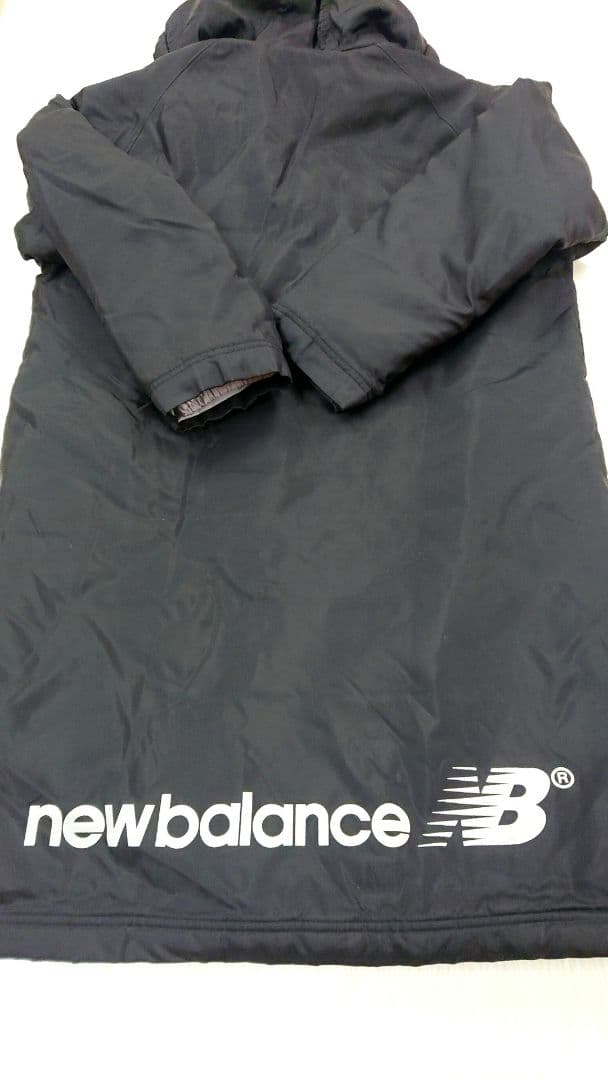 new balance ベンチコート M黒 メンズ ボア 部活 スポーツ観戦にも