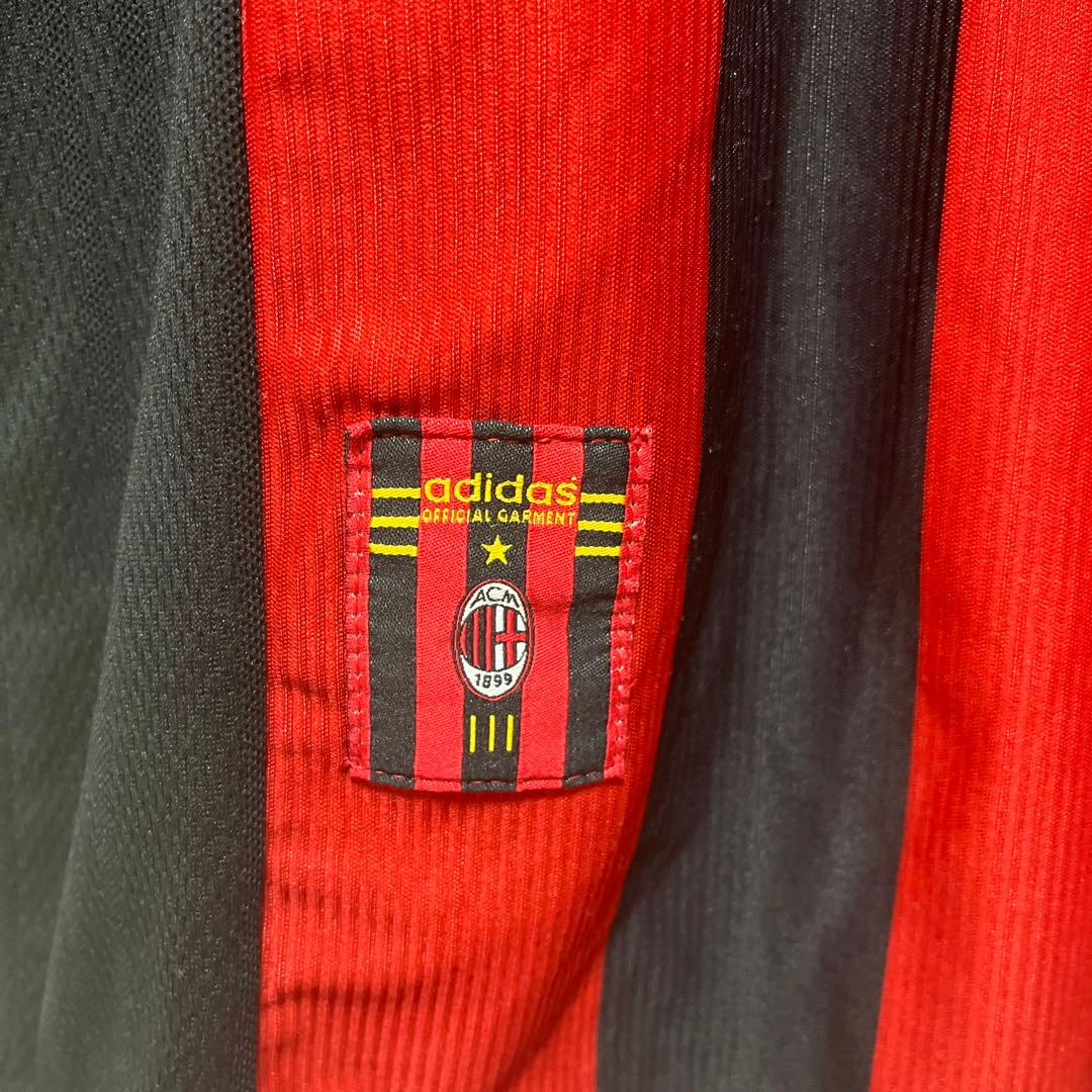 アディダス ACミラン 98-99 ユニフォーム S 刺繍ロゴ 半袖 イタリア製