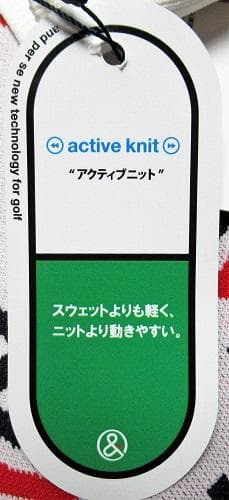 新品 アンパスィ ゴルフ ストレッチ アクティブニットジャカード セーター/L