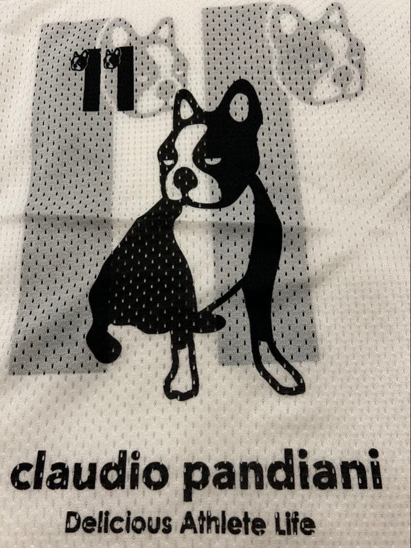 claudio pandiani ビブス ホワイト フリーサイズ 新品未使用