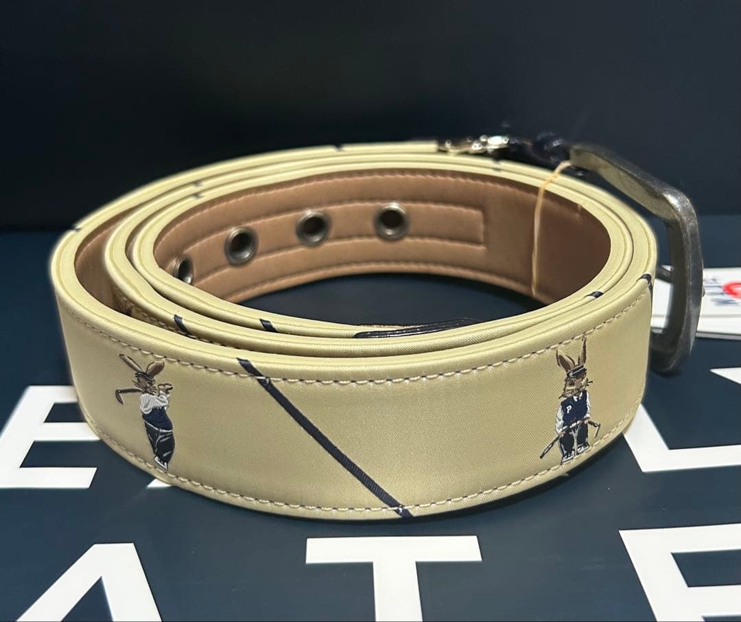 新品 未使用 PEARLY GATES トラッドラビット ベルト ベージュ