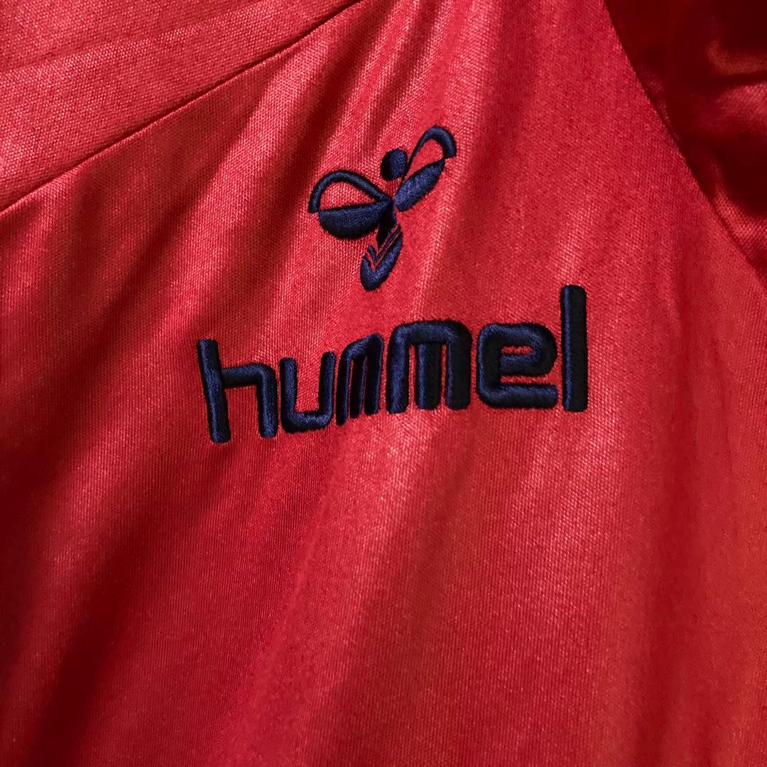 hummel ウォームアップジャケット 赤/白