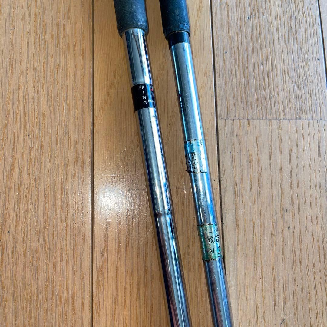 ゴルフ パター 金属製 ゴールド シルバー