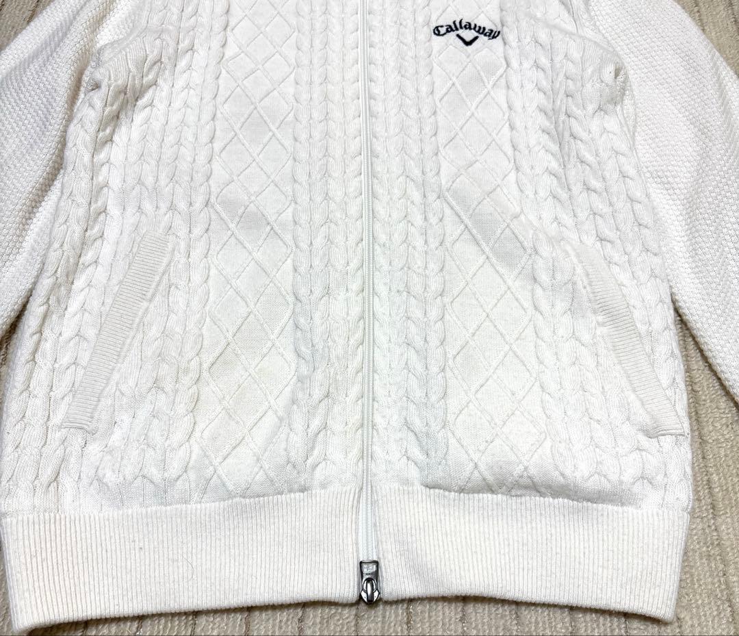 【美品】Callaway キャロウェイ　ゴルフジャケット　裏地　ダブルジップ　Ｌ