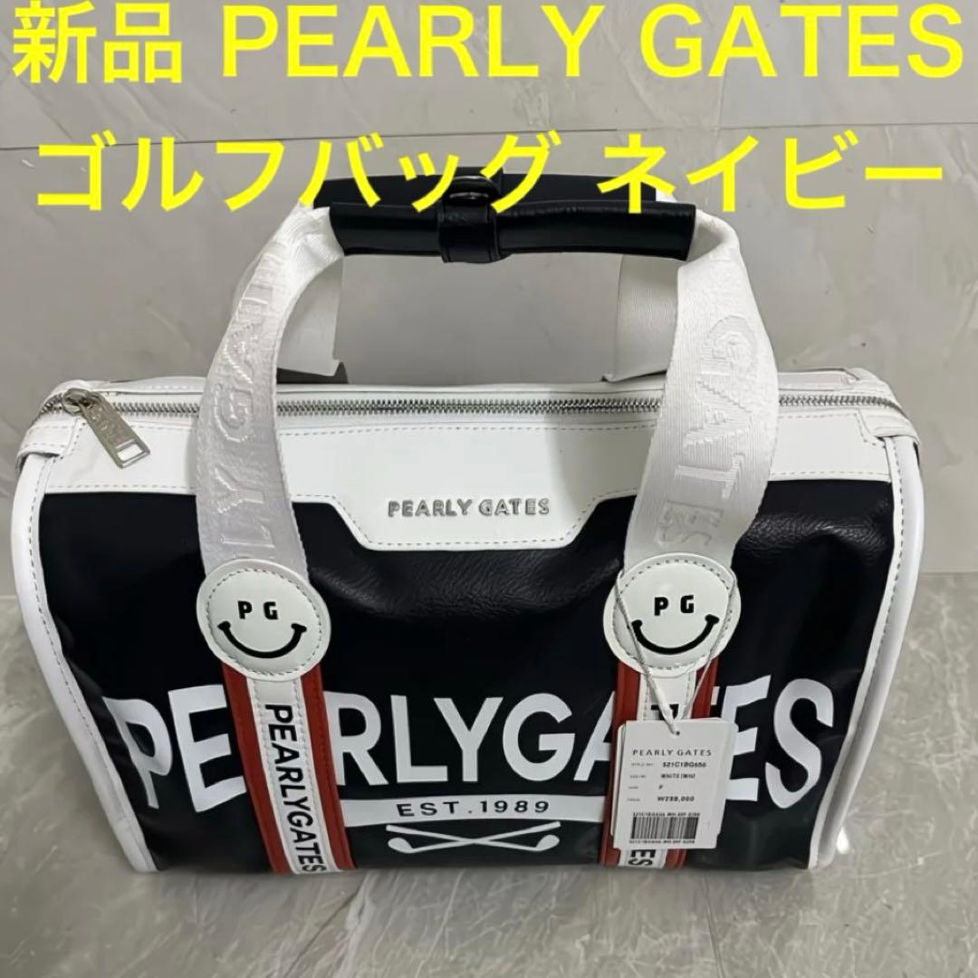 新品 パーリーゲイツ PEARLY GATES ゴルフバッグ ネイビー