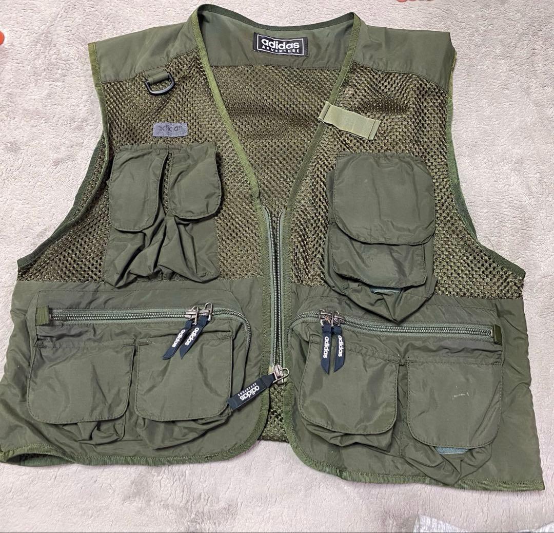 90s adidas デサント ヴィンテージ　フィッシングベスト