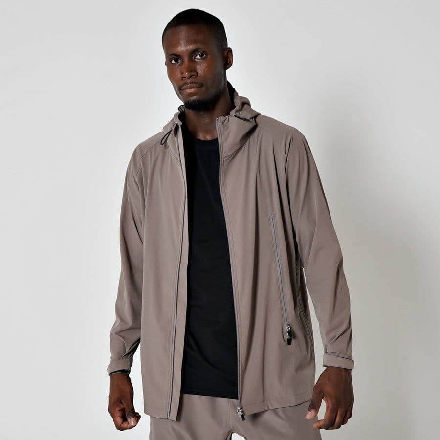 ウォーキング・ランニングウェア ovys WORKOUT NYLON ZIP-UP JACKET brown