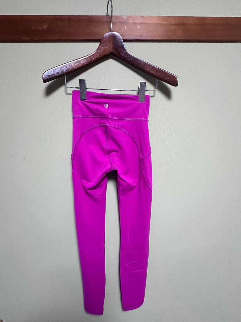ルルレモン ヨガパンツ サイズ0 ピンク 美品