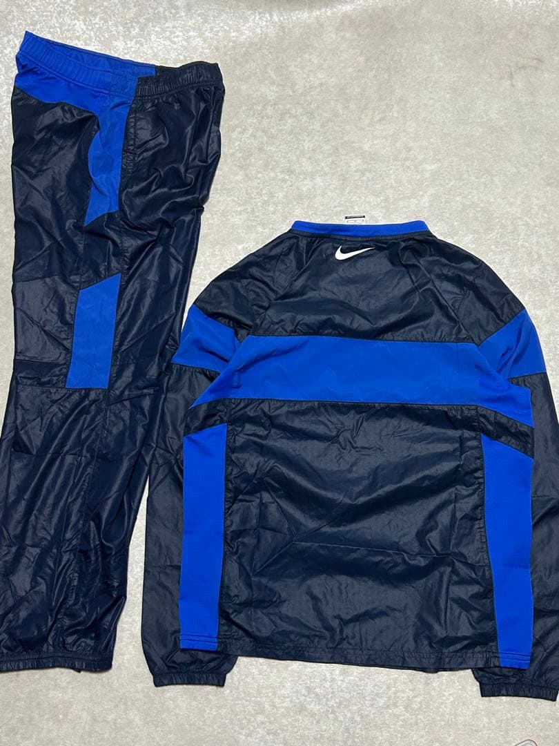希少 00s NIKEセットアップ ピステ サッカー M ダークネイビー パンツ