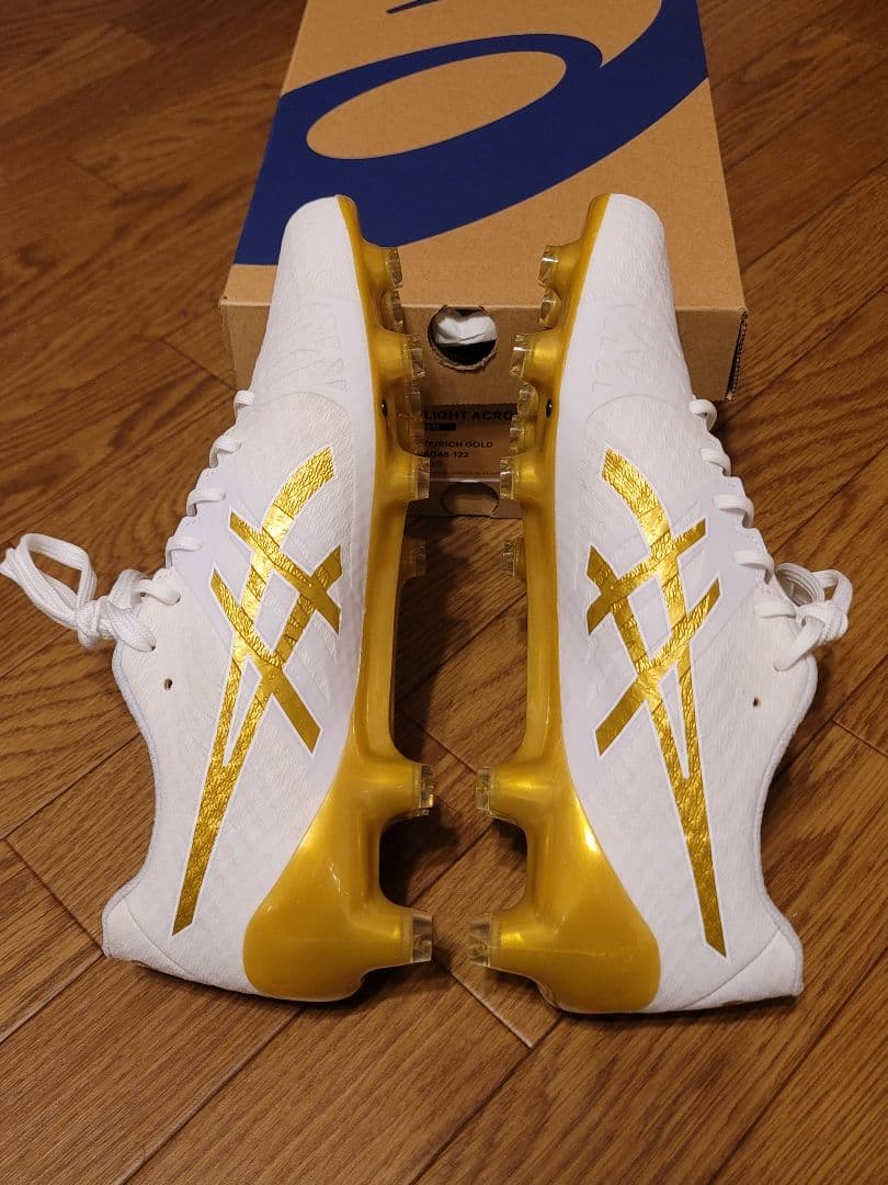 シューズ ASICS DS LIGHT ACROS 2 WHITE/GOLD 24.0cm