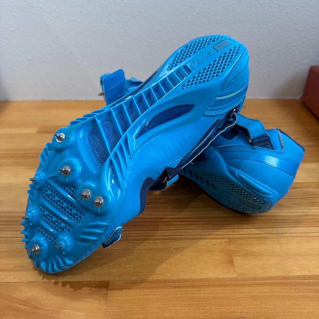 asics CYBERBLADE スパイクシューズ 青　27cm 1日のみ使用