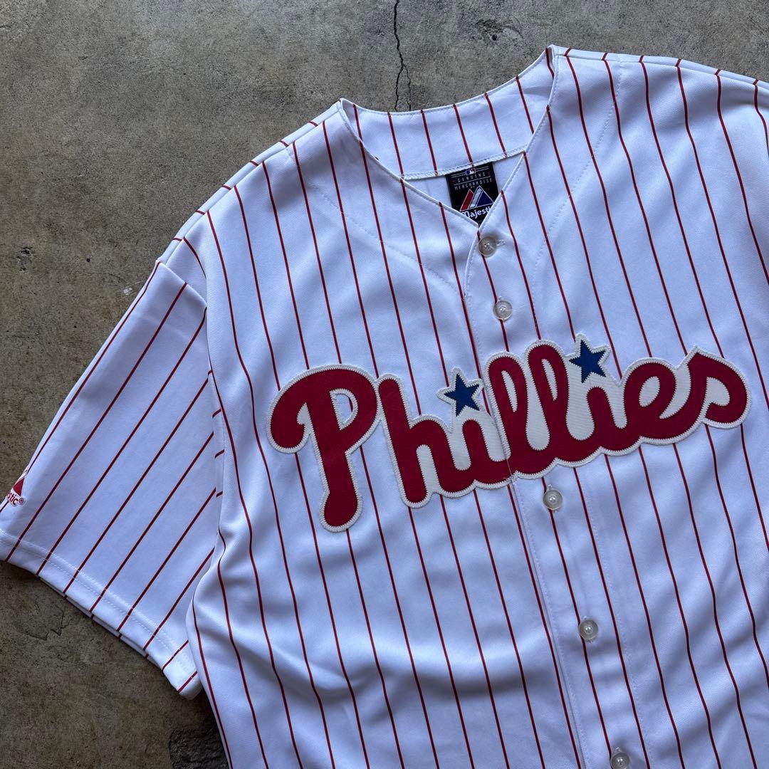 応援グッズ MLB Phillies Majestic game shirt
