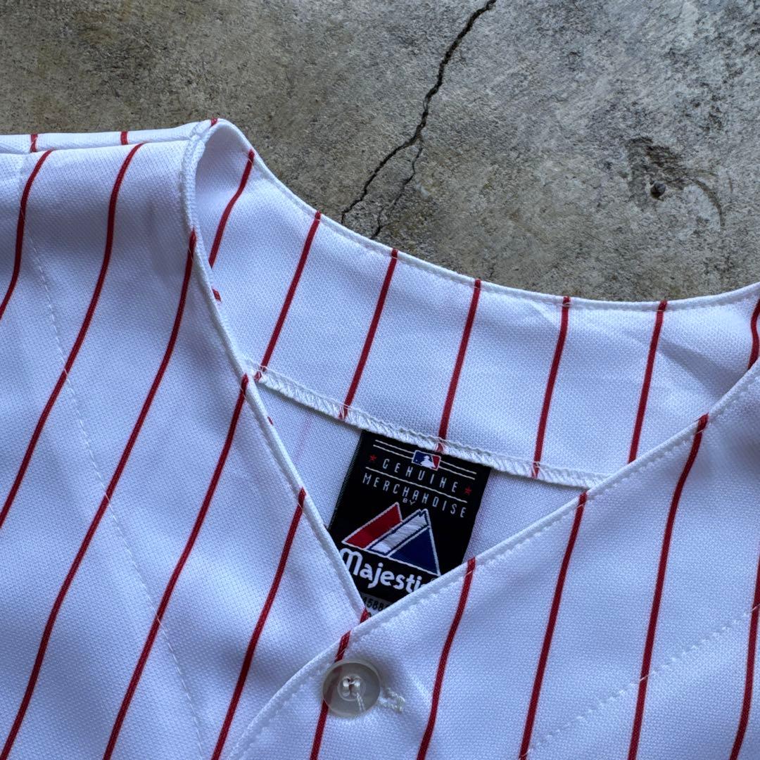 応援グッズ MLB Phillies Majestic game shirt