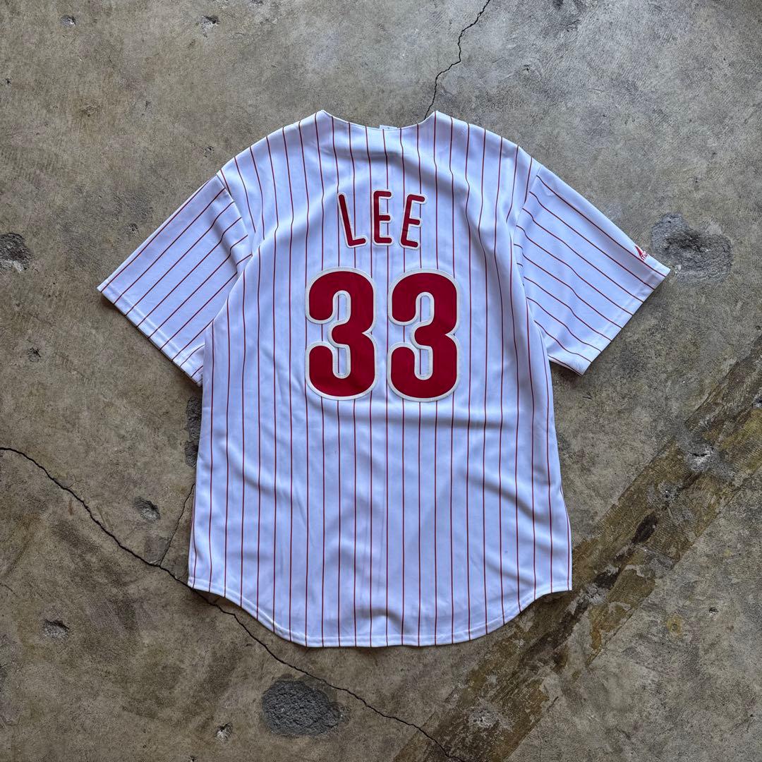 応援グッズ MLB Phillies Majestic game shirt