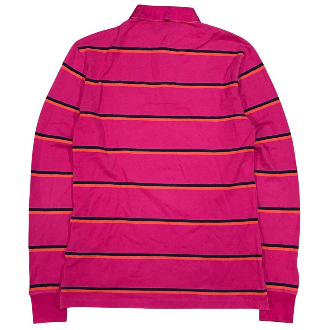 POLO GOLF ポロゴルフ 長袖ポロシャツ S ピンク ボーダー