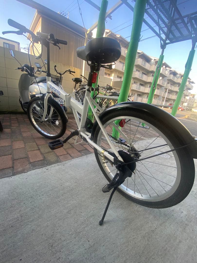 duranto 折りたたみ自転車 ホワイト