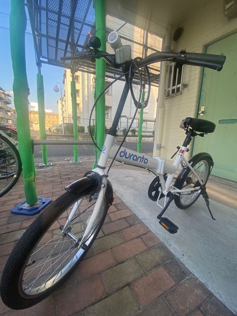 duranto 折りたたみ自転車 ホワイト