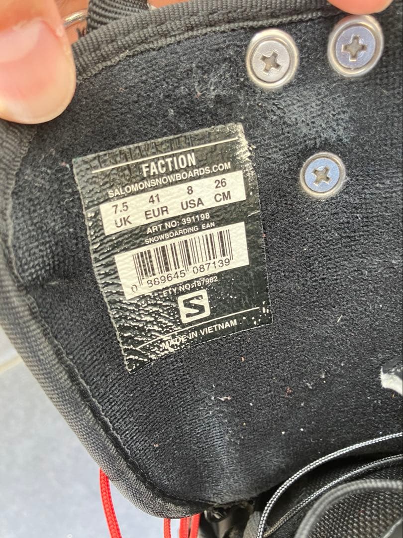 Salomon FACTION 26cm スノーボードブーツ ファクション