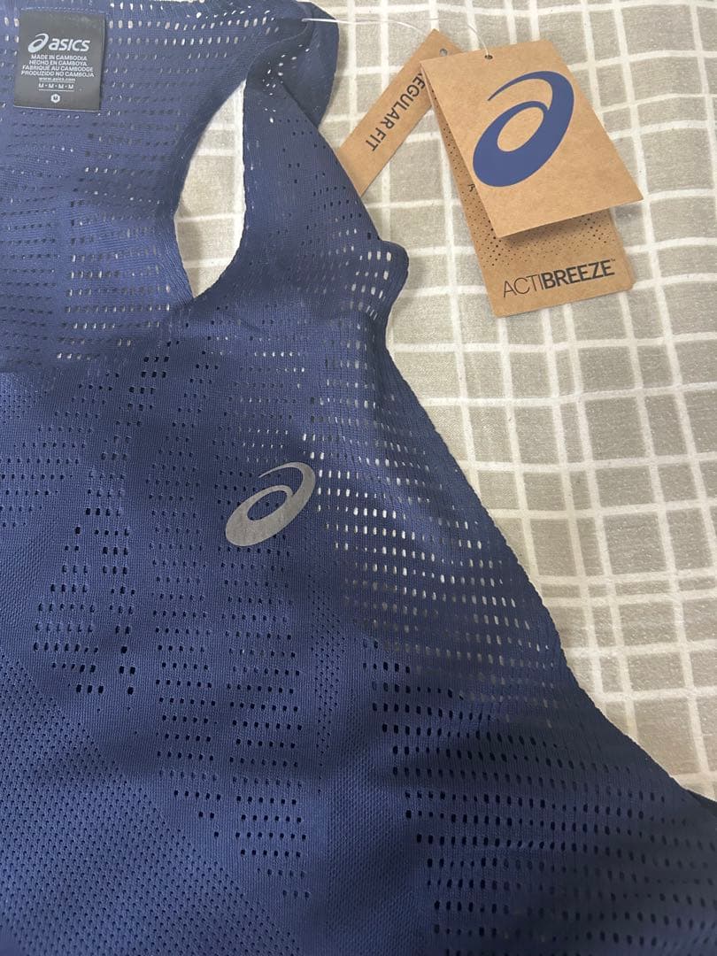 asics ACTIBREEZE ネイビー タンクトップ M シングレット