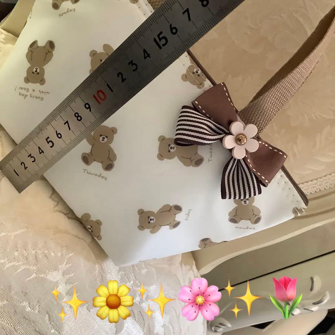 商談中❤️おリボンが可愛い❤️くまちゃんのランチバック❤️保冷機能付き❤️