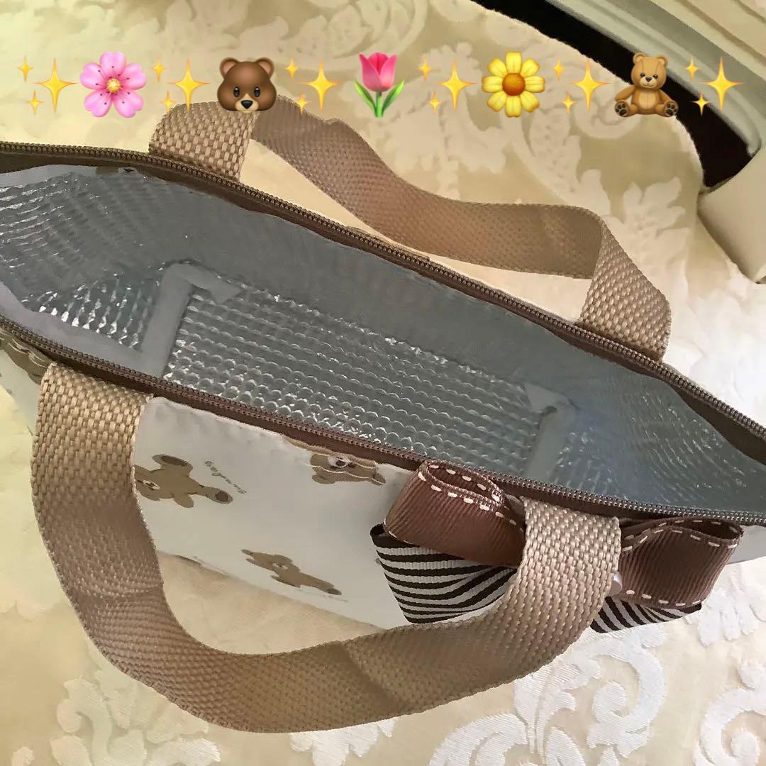 商談中❤️おリボンが可愛い❤️くまちゃんのランチバック❤️保冷機能付き❤️