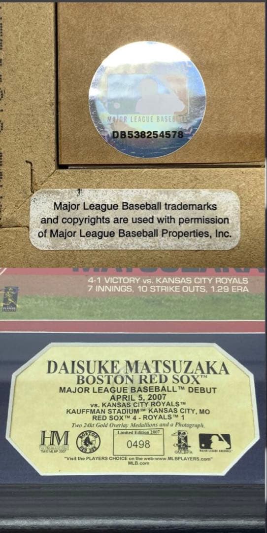 MLB Red Sox【DAISUKE MATUZAKA】