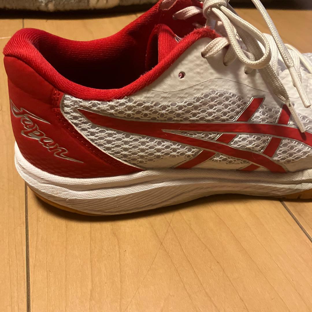 ASICS Japan バレーボールシューズ ホワイト/レッド　26.0