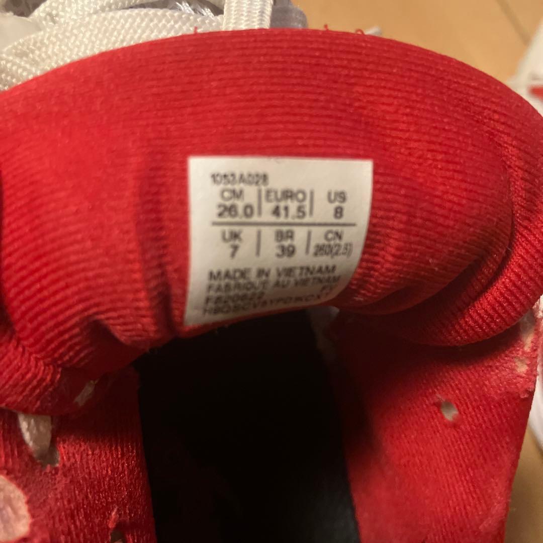 ASICS Japan バレーボールシューズ ホワイト/レッド　26.0
