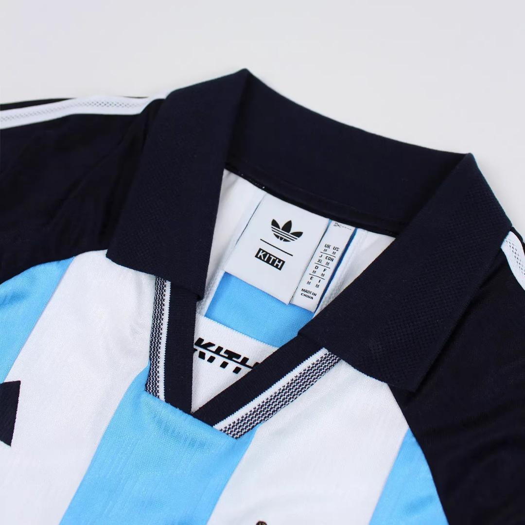 adidas KITHコラボ シャツ 青白