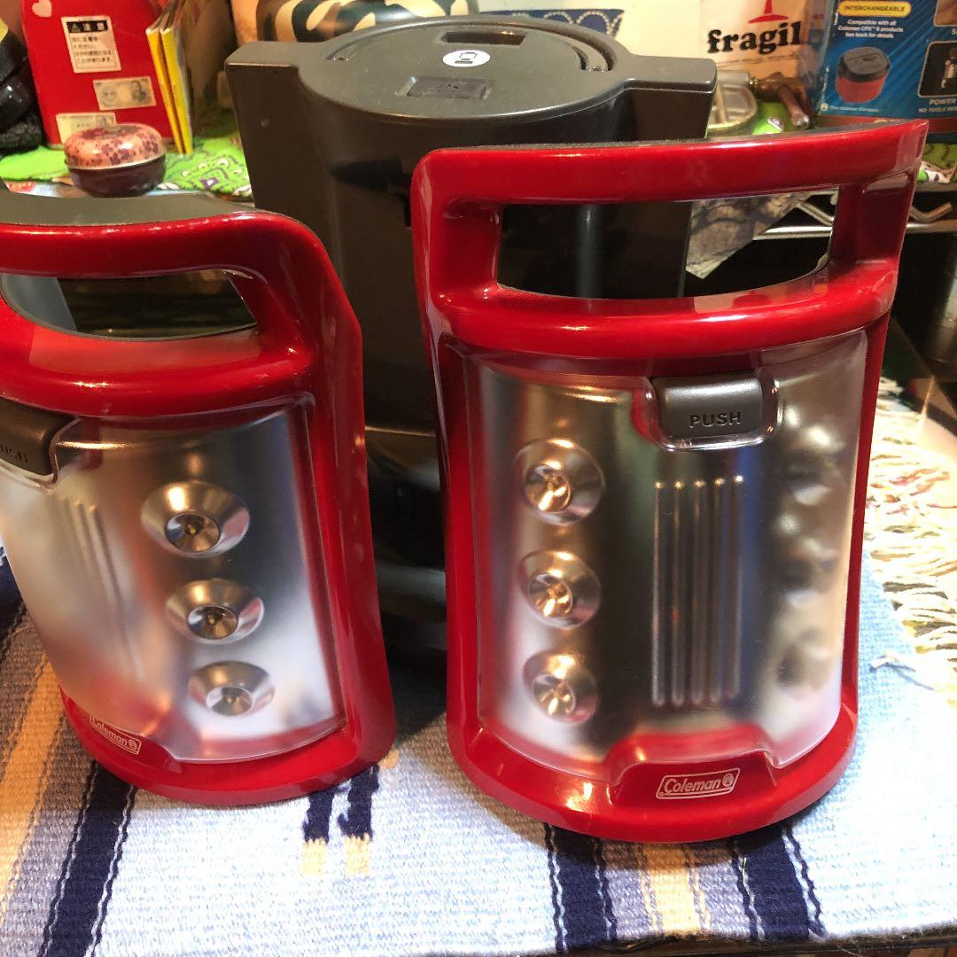 Coleman デュアル パネル LEDランタン ケース おまけバッテリー付き