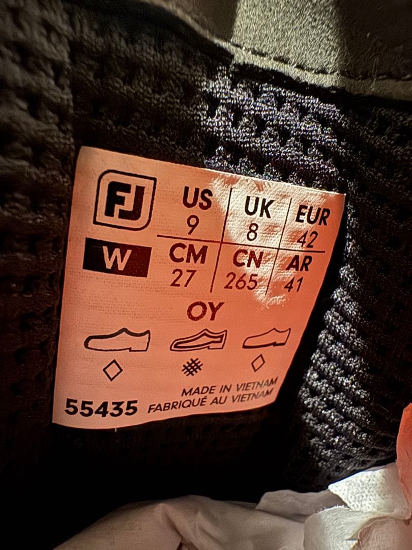 【値下済】 FootJoy ゴルフシューズ ホワイト×ブラック