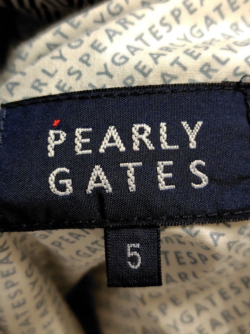 PEARLY GATES 幾何学模様パンツ グレー
